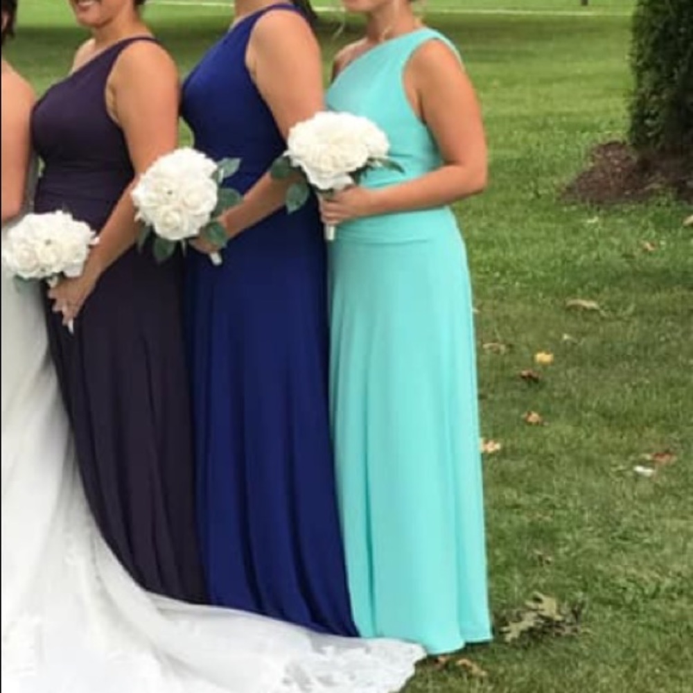 One shoulder bridesmaid dress